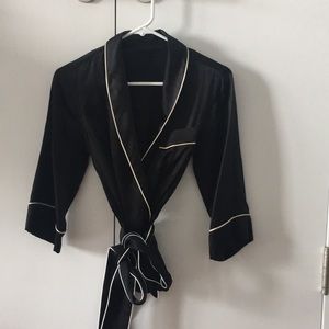 RARE Dolce & Gabanna Silk Panama Style Top